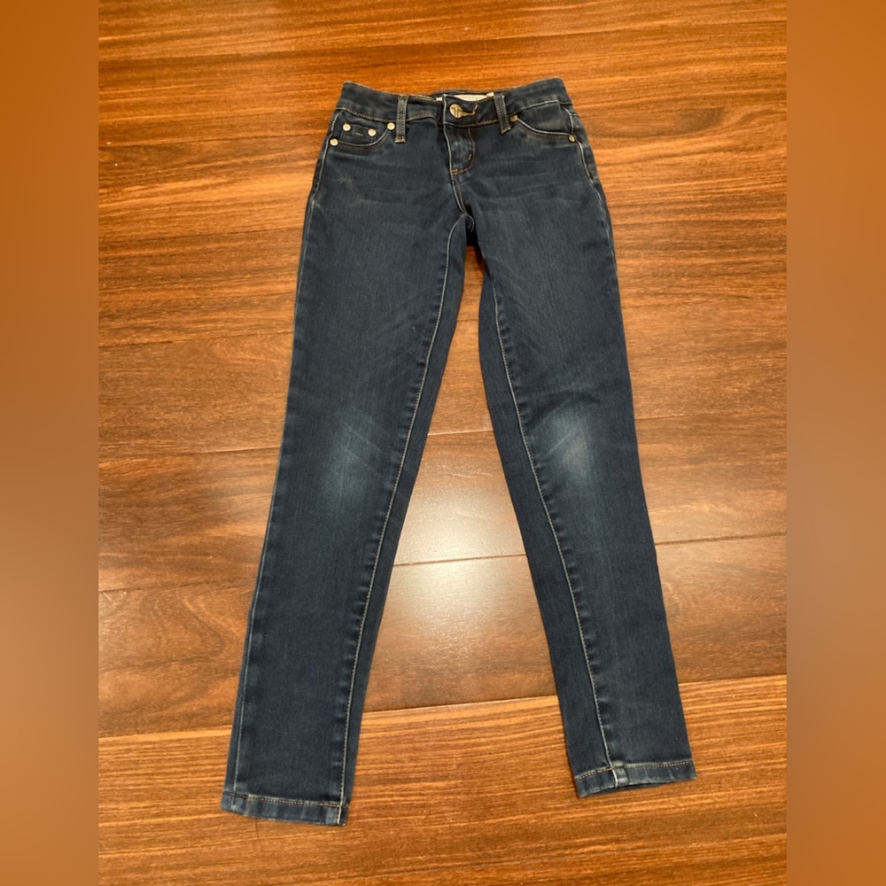Girls Blue Tractr Skinny Jeans